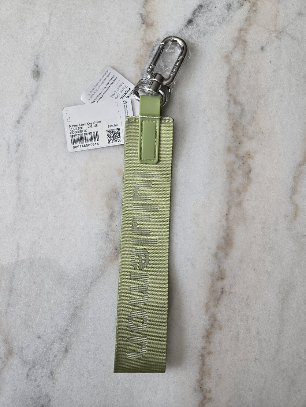 Lululemon Never Lost Keychain - EDGR/ELIX Color - BNWT
